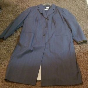 Grey/Blue Pinstripe Women's Suit